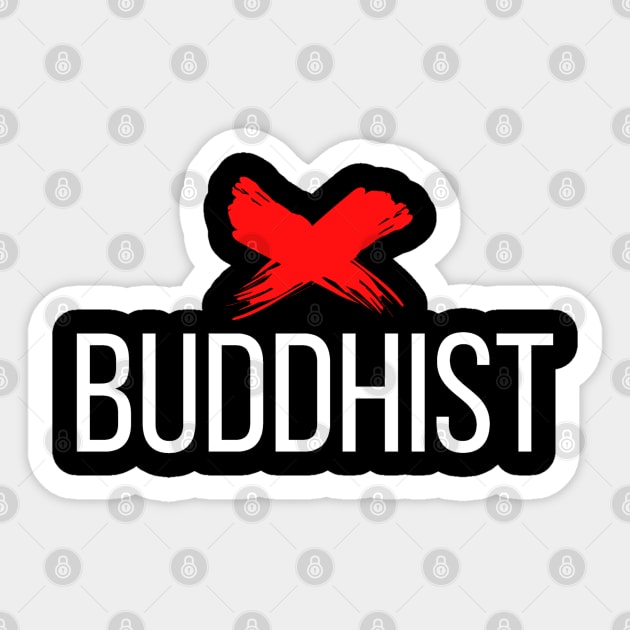 Ex Buddhist Sticker by SOCMinistries